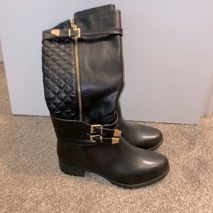 NEW condition - Black tall rain boots